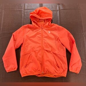 U.S. Polo Assn. Women’s Pink Full Zip Windbreaker - Size XL